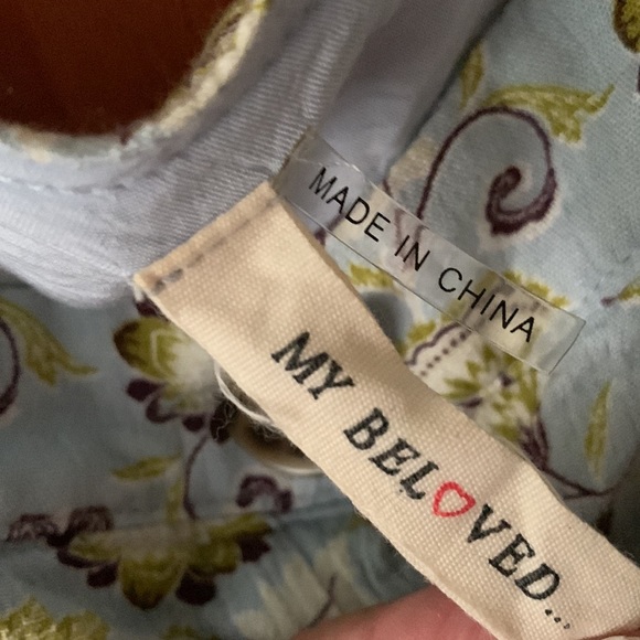 My Beloved Floral Rayon Button Front Lined Dress - Picture 3 of 8